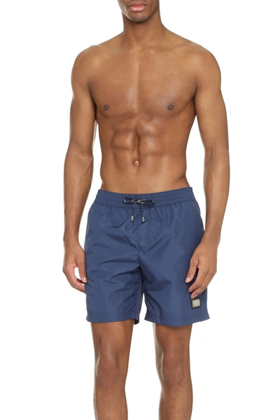 Shop Dolce & Gabbana Swim Shorts In Blue