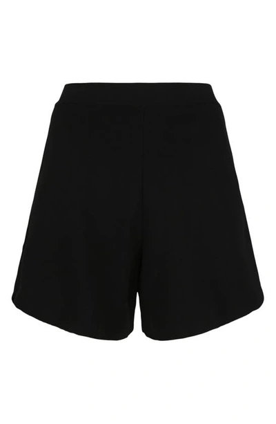 Shop Stella Mccartney Compact Knit Shorts In Black