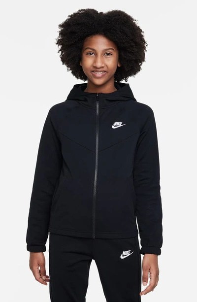 Shop Nike Kids' Sportswear Tracksuit In Black / Black/ White/ White