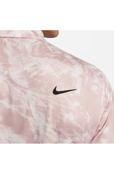 Shop Nike Dri-fit Tour Performance Golf Polo In Light Soft Pink/ Black