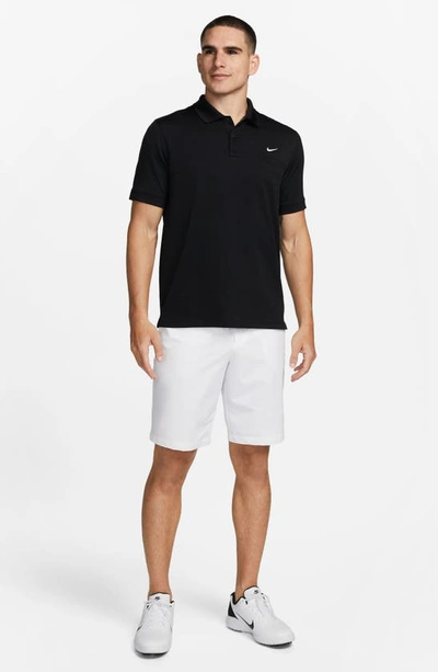 Shop Nike Dri-fit Unscripted Golf Polo In Black/ White