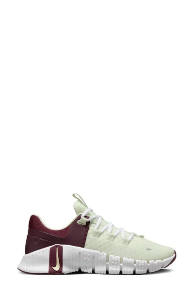 Shop Nike Free Metcon 5 Training Shoe In Sea Glass/ Burgundy/ White