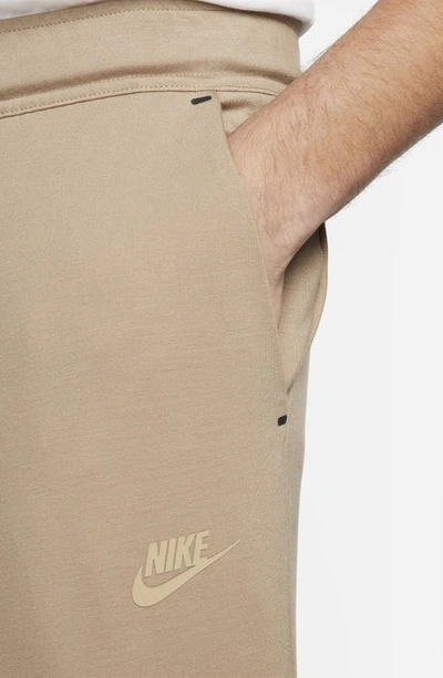 Shop Nike Tech Essentials Joggers In Khaki/ Khaki