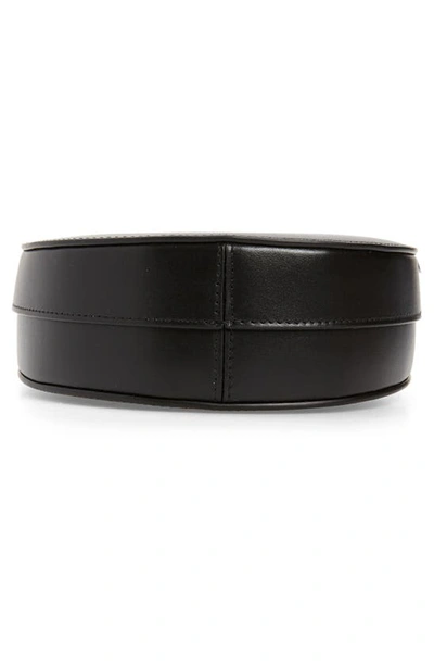 Coperni Leather Shoulder Bag With Croco Print In Black