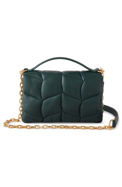 Shop Mulberry Tiny Softie Pillow Quilted Leather Crossbody Bag In  Green