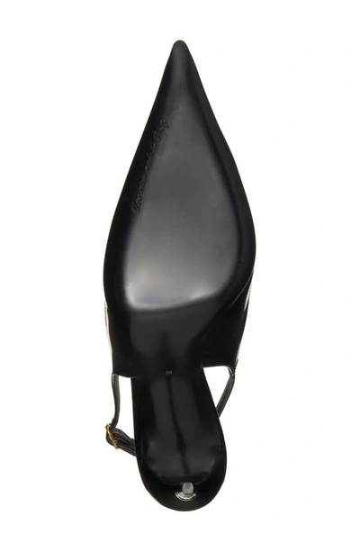 Dolce & Gabbana Lollo 90 Slingback Pumps In Polished Calfskin In Black