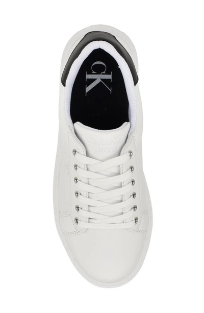 Shop Calvin Klein Daili Metallic Sneaker In White