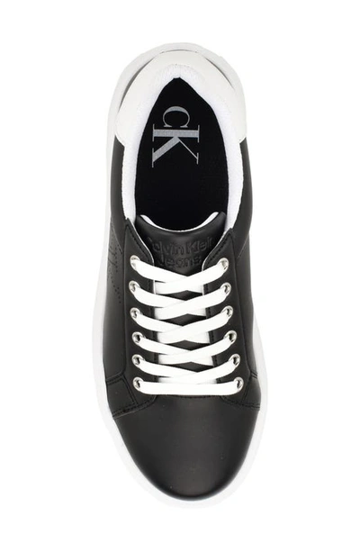 Shop Calvin Klein Daili Metallic Sneaker In Black