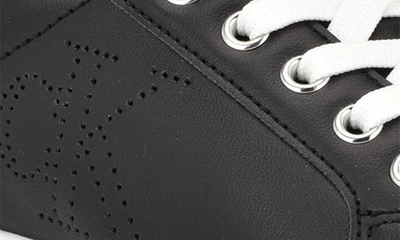 Shop Calvin Klein Daili Metallic Sneaker In Black
