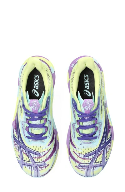 Shop Asics Noosa Tri 15 Running Shoe In Glow Yellow/ Palace Purple