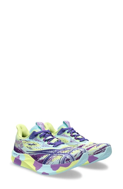 Shop Asics Noosa Tri 15 Running Shoe In Glow Yellow/ Palace Purple