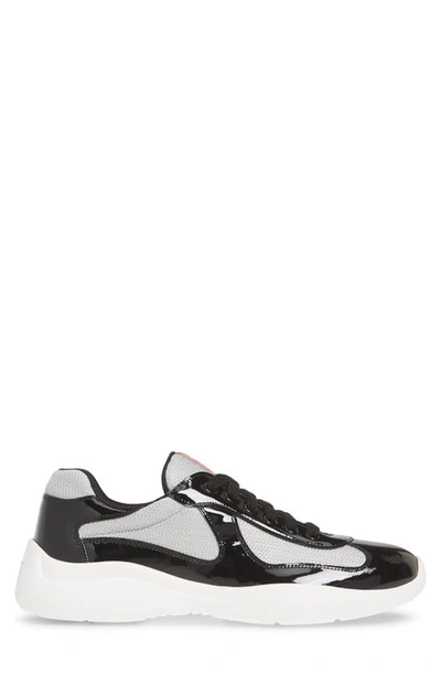 Shop Prada America's Cup Sneaker In Nero/ Nero