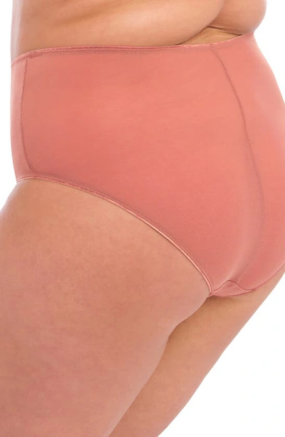 Elomi Matilda Full Figure Embellished Briefs In Rose Gold