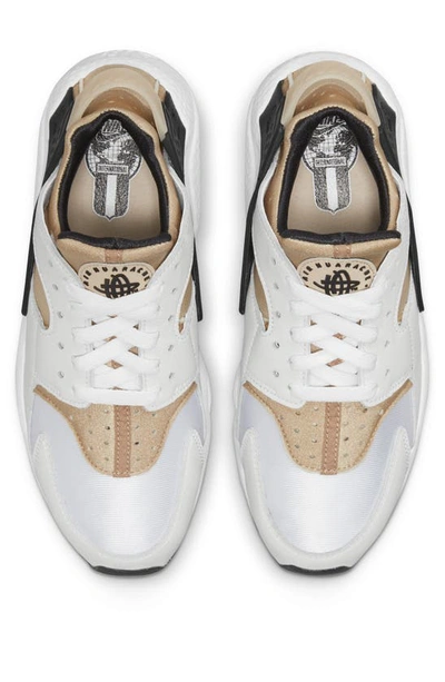 Shop Nike Air Huarache Sneaker In White/ Black/ Hemp/ Sanddrift