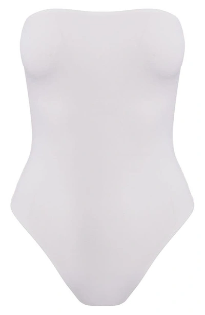 Naked Wardrobe Got Tube Be U Strapless Bodysuit In White