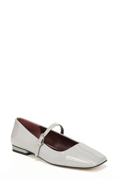 Franco Sarto Tinsley Square Toe Mary Jane Flat In Grey