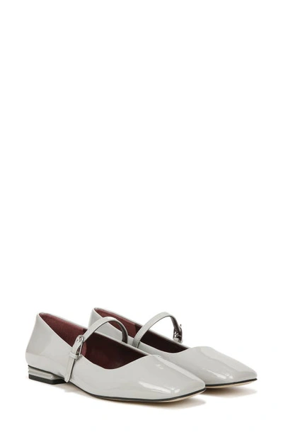 Franco Sarto Tinsley Square Toe Mary Jane Flat In Grey