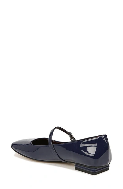 Franco Sarto Tinsley Square Toe Mary Jane Flat In Blue
