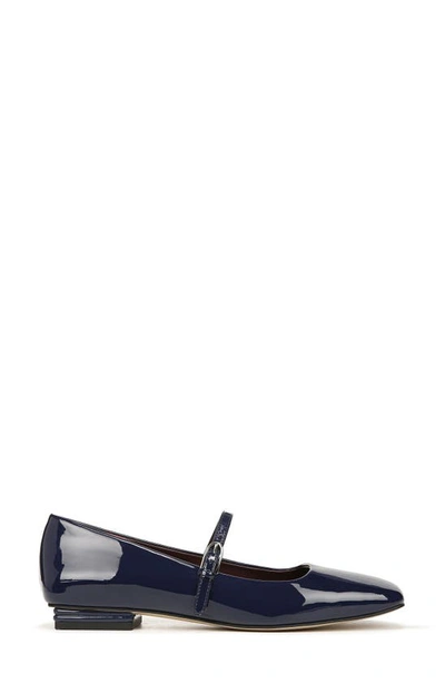 Franco Sarto Tinsley Square Toe Mary Jane Flat In Blue