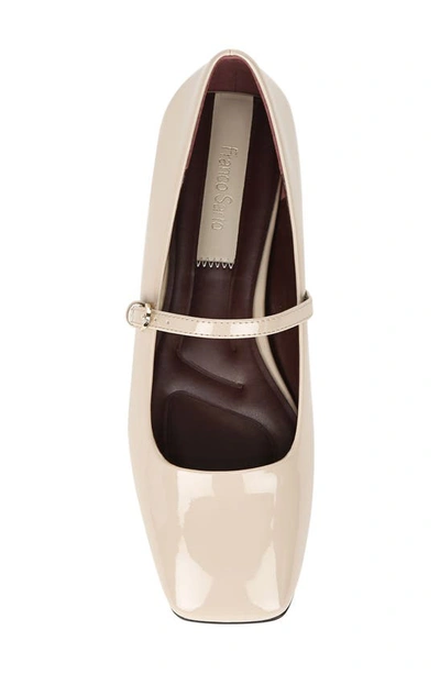 Franco Sarto Tinsley Square Toe Mary Jane Flat In Beige
