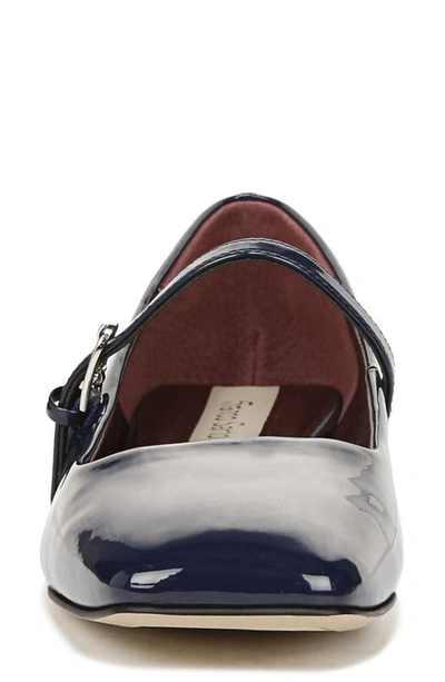 Franco Sarto Tinsley Square Toe Mary Jane Flat In Blue
