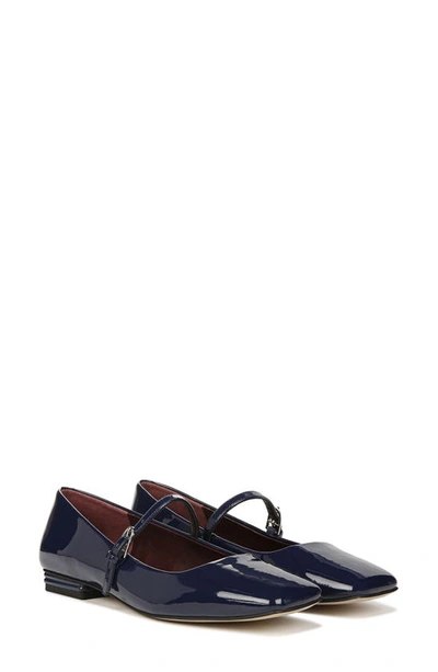 Franco Sarto Tinsley Square Toe Mary Jane Flat In Blue