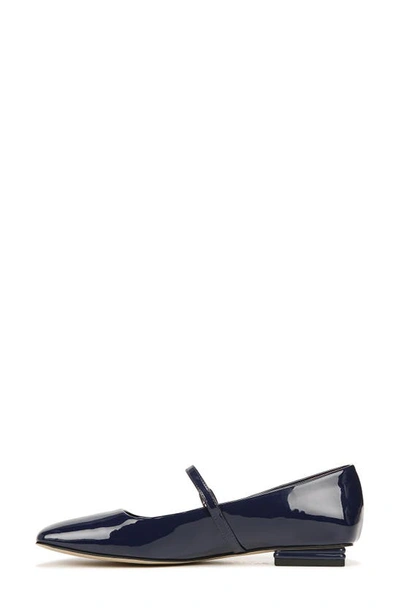 Franco Sarto Tinsley Square Toe Mary Jane Flat In Blue