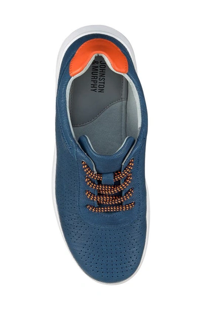 Johnston & Murphy Activate Sneaker In Navy Full Grain