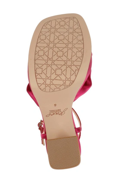 Shop Jewel Badgley Mischka Valencia Ankle Strap Platform Sandal In Pink Punch