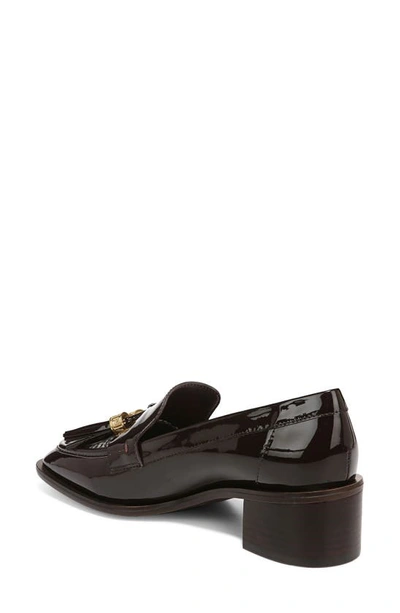 Franco Sarto Donna Block Heel Tassel Loafer In Hickory