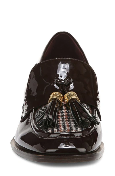 Franco Sarto Donna Block Heel Tassel Loafer In Hickory