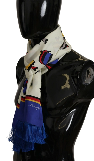 Shop Dolce & Gabbana Multicolor Silk Men's Scarf Men's Wrap