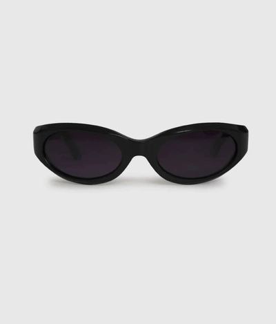 Shop Anine Bing Berlin Sunglasses In Black