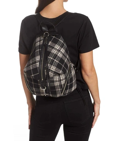 Rebecca Minkoff Julian Backpack In White/black In Multi