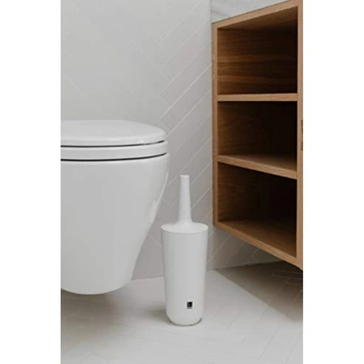 Umbra Corsa Toilet Brush With Holder In White