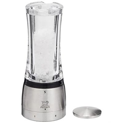 Shop Peugeot Daman Shaftless 6.5 Inch Salt Mill, Stainless Steel In Silver