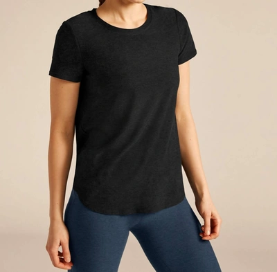 Shop Beyond Yoga Featherweight On The Down Low Tee In Darkest Night In Multi