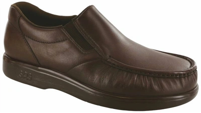 Shop Sas Men's Side Gore Slip On Loafer In Brown