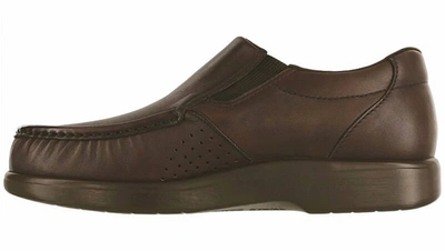 Shop Sas Men's Side Gore Slip On Loafer In Brown