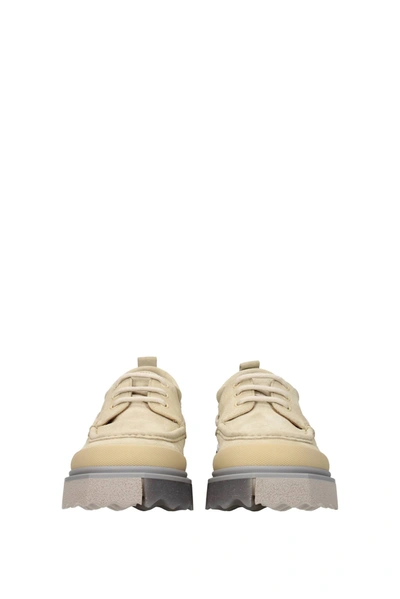 Shop Off-white Lace Up And Monkstrap Suede Beige