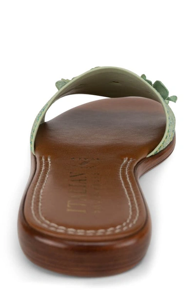 Shop Italian Shoemakers Ivanna Floral Slide Sandal In Green