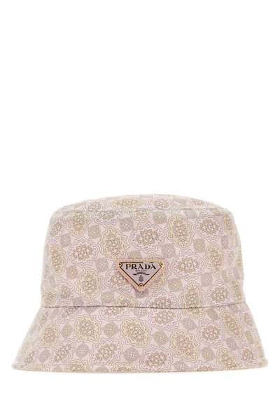 Shop Prada Hats And Headbands In Printed
