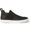 LANVIN Full-Grain Leather High-Top Sneakers