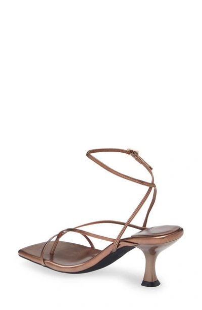 Shop Jeffrey Campbell Fluxx Sandal In Bronze Metallic