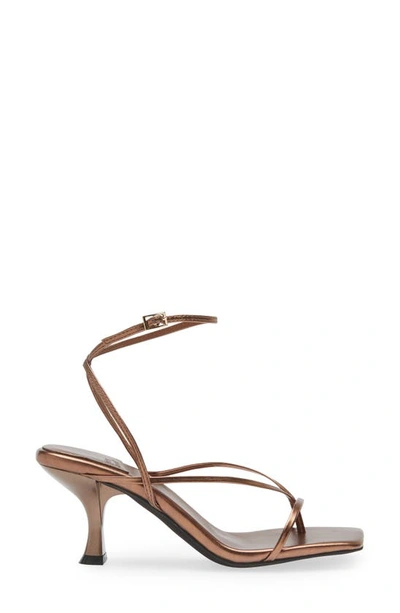 Shop Jeffrey Campbell Fluxx Sandal In Bronze Metallic