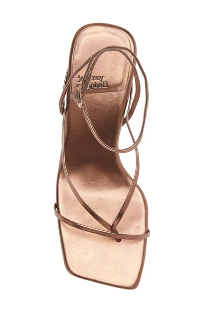 Shop Jeffrey Campbell Fluxx Sandal In Bronze Metallic