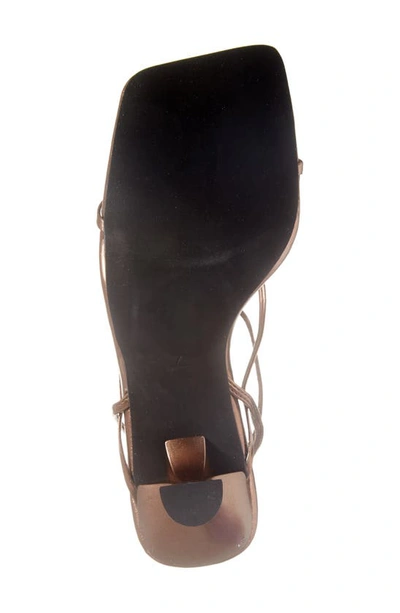 Shop Jeffrey Campbell Fluxx Sandal In Bronze Metallic