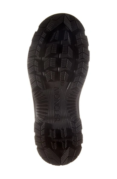 Moncler Ankle-height Boots With Textured Grip And Rugged Sole In Black