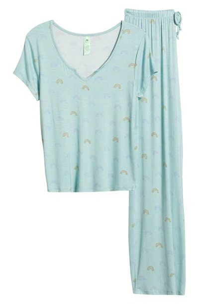 Shop Honeydew Intimates Honeydew Good Times Pajamas In Clover Rainbows