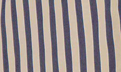 Shop Foxcroft Andie Stripe Button-up Shirt In Navy/ Neutral